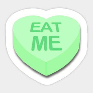 Candy Heart Eat Me Sticker